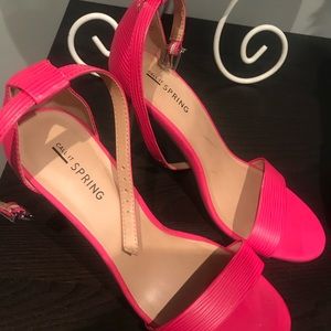 Call it spring 2” hot pink heels.